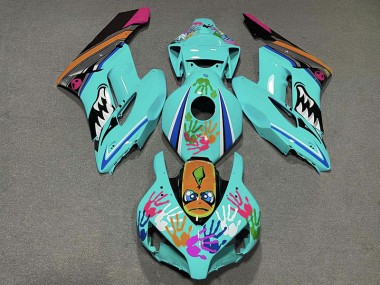 2004-2005 Teal Shark Honda CBR1000RR Fairings for Sale