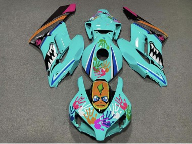 2004-2005 Teal Shark Honda CBR1000RR Fairings for Sale