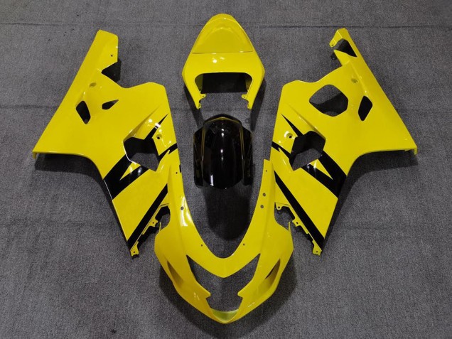 2004-2005 Vibrant Gloss Yellow Custom OEM Style Suzuki GSXR 600-750 Fairings for Sale 2004-2005 Vibrant Gloss Yellow Custom OEM Style Suzuki GSXR 600-750 Fairings for Sale