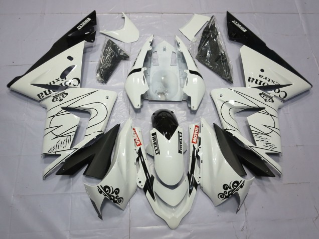 2004-2005 White Corona Kawasaki ZX10R Fairings for Sale 2004-2005 White Corona Kawasaki ZX10R Fairings for Sale