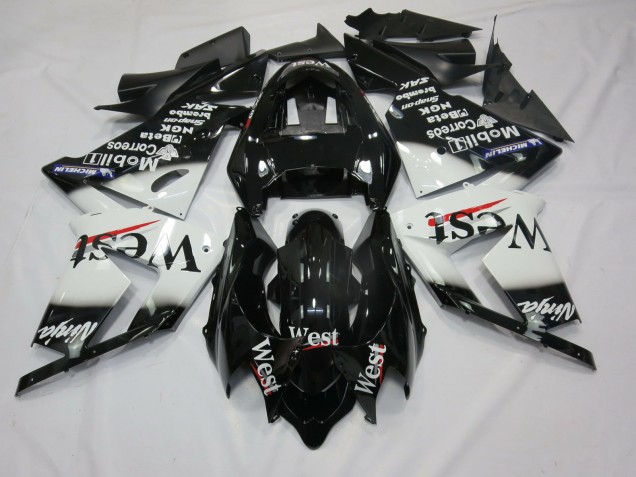 2004-2005 White West Kawasaki ZX10R Fairings for Sale 2004-2005 White West Kawasaki ZX10R Fairings for Sale