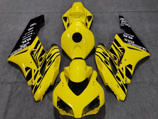 2004-2005 Yellow Black Flame Honda CBR1000RR Fairings for Sale 2004-2005 Yellow Black Flame Honda CBR1000RR Fairings for Sale