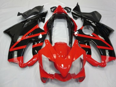 2004-2007 Gloss Black and Red Honda CBR600 F4i Fairings for Sale