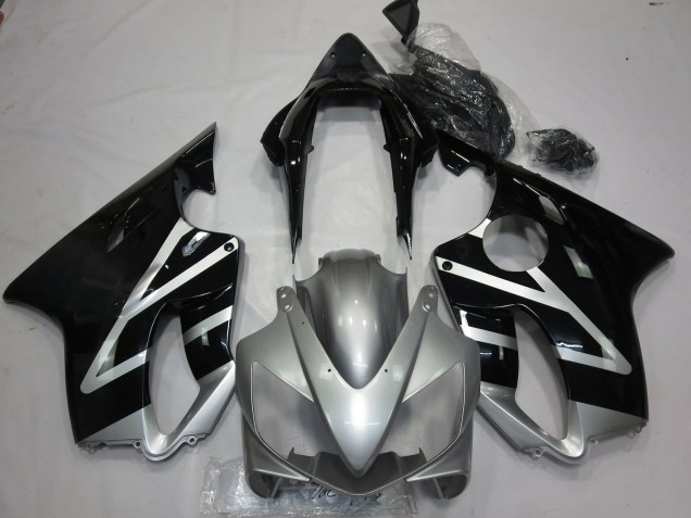 2004-2007 Silver and Black Honda CBR600 F4i Fairings for Sale