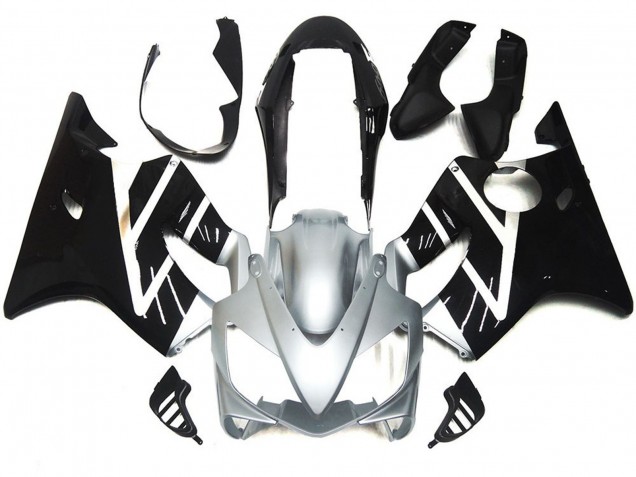 2004-2007 Silver Grey and Black Gloss Honda CBR600 F4i Fairings for Sale
