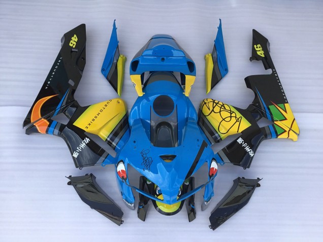 2005-2006 Blue Shark & Yellow Honda CBR600RR Fairings for Sale 2005-2006 Blue Shark & Yellow Honda CBR600RR Fairings for Sale