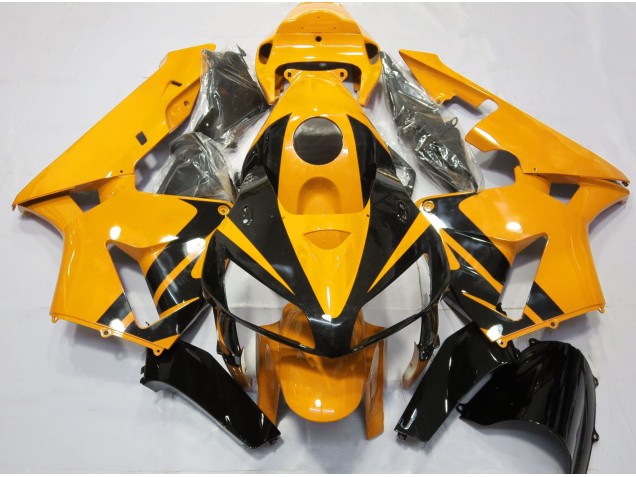 2005-2006 Bright Orange & Gloss Black Design Honda CBR600RR Fairings for Sale 2005-2006 Bright Orange & Gloss Black Design Honda CBR600RR Fairings for Sale