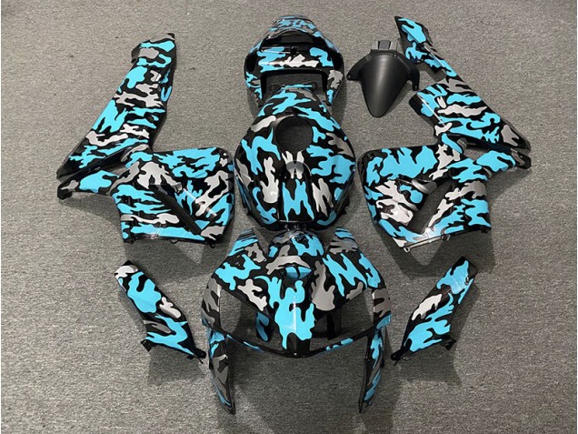 2005-2006 Camo & LIGHT CYAN Honda CBR600RR Fairings for Sale 2005-2006 Camo & LIGHT CYAN Honda CBR600RR Fairings for Sale