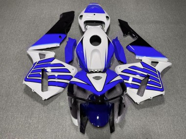 2005-2006 Dark Blue and White Wings Honda CBR600RR Fairings for Sale