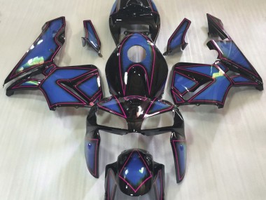 2005-2006 Deep Blue & Pink Outline Honda CBR600RR Fairings for Sale