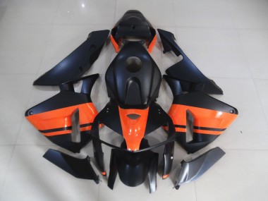2005-2006 Matte Black & Gloss Orange Honda CBR600RR Fairings for Sale