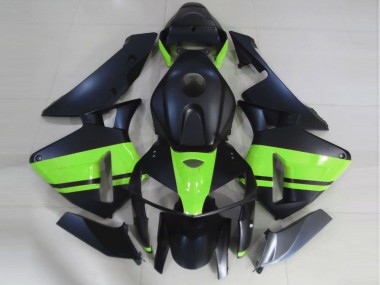 2005-2006 Matte Black & Light Green Honda CBR600RR Fairings for Sale