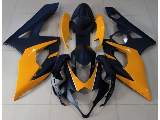 2005-2006 Matte Black & Light Orange Suzuki GSXR 1000 Fairings for Sale 2005-2006 Matte Black & Light Orange Suzuki GSXR 1000 Fairings for Sale