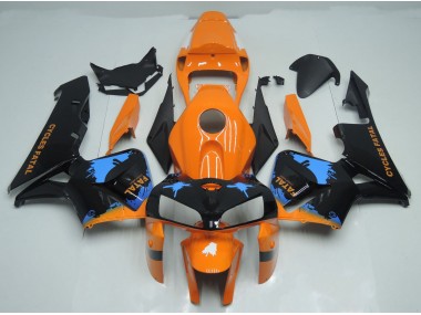 2005-2006 Orange and Black Splatter Honda CBR600RR Fairings for Sale