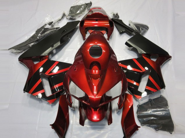 2005-2006 Red & Gloss Black Design Honda CBR600RR Fairings for Sale 2005-2006 Red & Gloss Black Design Honda CBR600RR Fairings for Sale