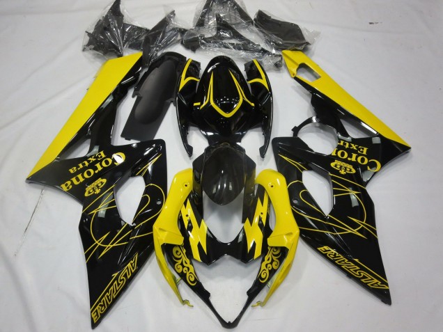 2005-2006 Yellow Corona Suzuki GSXR 1000 Fairings for Sale 2005-2006 Yellow Corona Suzuki GSXR 1000 Fairings for Sale