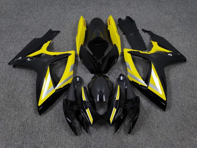 2006-2007 Black and Yellow OEM Style Suzuki GSXR 600-750 Fairings for Sale 2006-2007 Black and Yellow OEM Style Suzuki GSXR 600-750 Fairings for Sale