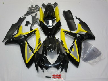 2006-2007 Black and Yellow Oh Ah Suzuki GSXR 600-750 Fairings for Sale