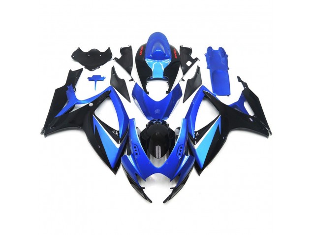2006-2007 Blue and Black Special With Red Decals Suzuki GSXR 600-750 Fairings for Sale 2006-2007 Blue and Black Special With Red Decals Suzuki GSXR 600-750 Fairings for Sale