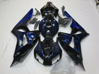 2006-2007 Blue Flame w Logos Honda CBR1000RR Fairings for Sale