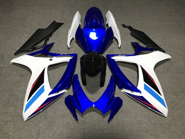 2006-2007 Blue White and Black Suzuki GSXR 600-750 Fairings for Sale 2006-2007 Blue White and Black Suzuki GSXR 600-750 Fairings for Sale