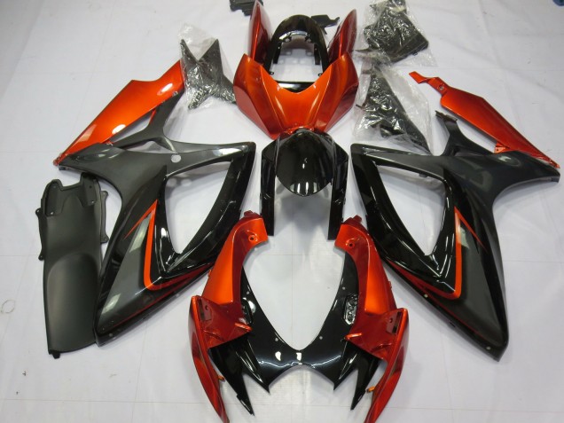 2006-2007 Burnt Orange and Grey Suzuki GSXR 600-750 Fairings for Sale