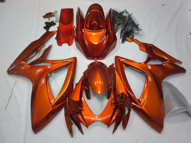 2006-2007 Burnt Orange Suzuki GSXR 600-750 Fairings for Sale 2006-2007 Burnt Orange Suzuki GSXR 600-750 Fairings for Sale