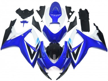 2006-2007 Deep Blue and Light Blue OEM Style Suzuki GSXR 600-750 Fairings for Sale