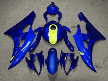2006-2007 Gloss Blue & High Vis Yellow Yamaha R6 Fairings for Sale