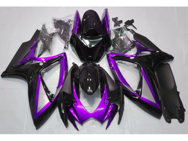 2006-2007 Gloss Purple and Black Suzuki GSXR 600-750 Fairings for Sale 2006-2007 Gloss Purple and Black Suzuki GSXR 600-750 Fairings for Sale