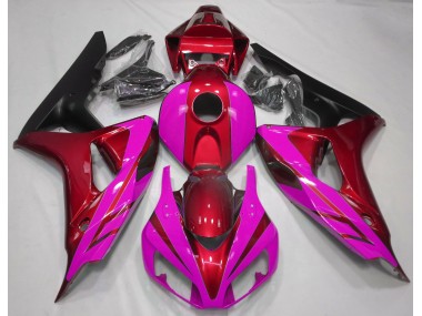 2006-2007 Gloss Red and Pink Honda CBR1000RR Fairings for Sale