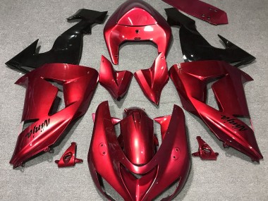 2006-2007 Gloss Red Kawasaki ZX10R Fairings for Sale