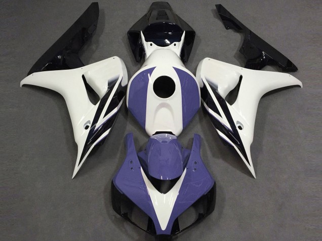 2006-2007 Gloss White Blue and Black Honda CBR1000RR Fairings for Sale 2006-2007 Gloss White Blue and Black Honda CBR1000RR Fairings for Sale