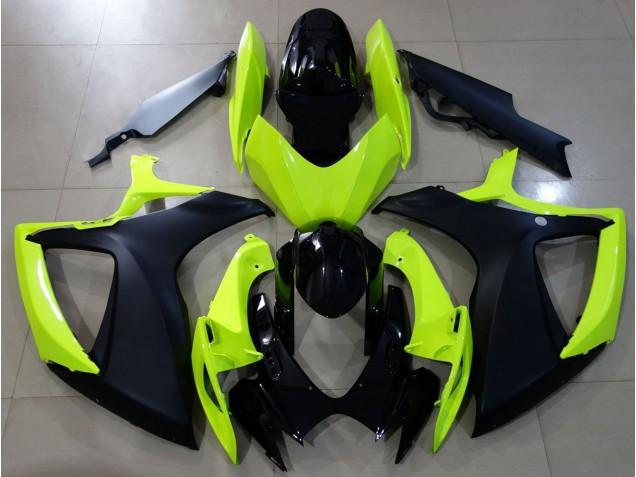 2006-2007 Gloss Yellow & Black Suzuki GSXR 600-750 Fairings for Sale 2006-2007 Gloss Yellow & Black Suzuki GSXR 600-750 Fairings for Sale