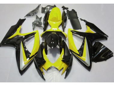 2006-2007 Gloss Yellow Debadged Suzuki GSXR 600-750 Fairings for Sale