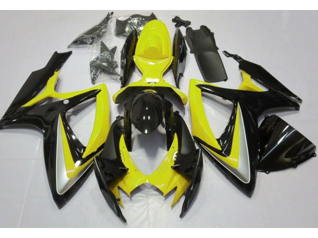 2006-2007 Gloss Yellow Debadged Suzuki GSXR 600-750 Fairings for Sale 2006-2007 Gloss Yellow Debadged Suzuki GSXR 600-750 Fairings for Sale