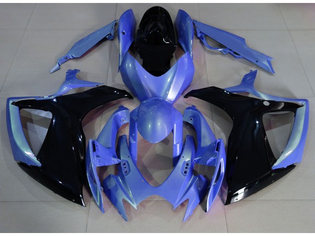 2006-2007 Light Blue and Black Suzuki GSXR 600-750 Fairings for Sale 2006-2007 Light Blue and Black Suzuki GSXR 600-750 Fairings for Sale