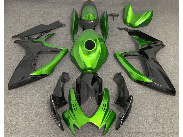 2006-2007 Light Green and Black Suzuki GSXR 600-750 Fairings for Sale 2006-2007 Light Green and Black Suzuki GSXR 600-750 Fairings for Sale