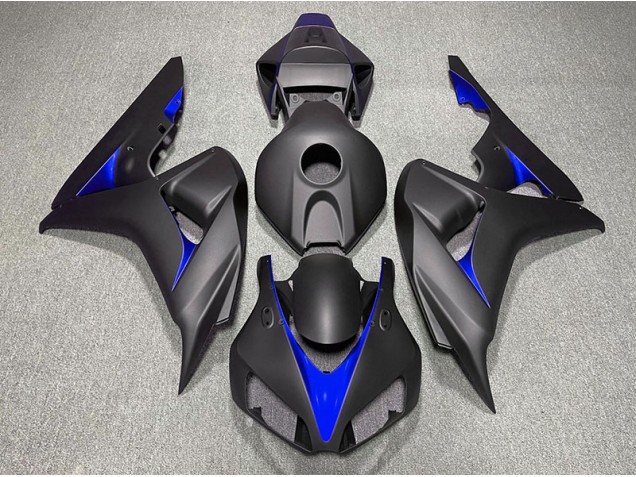 2006-2007 Matte Black and Blue Honda CBR1000RR Fairings for Sale 2006-2007 Matte Black and Blue Honda CBR1000RR Fairings for Sale