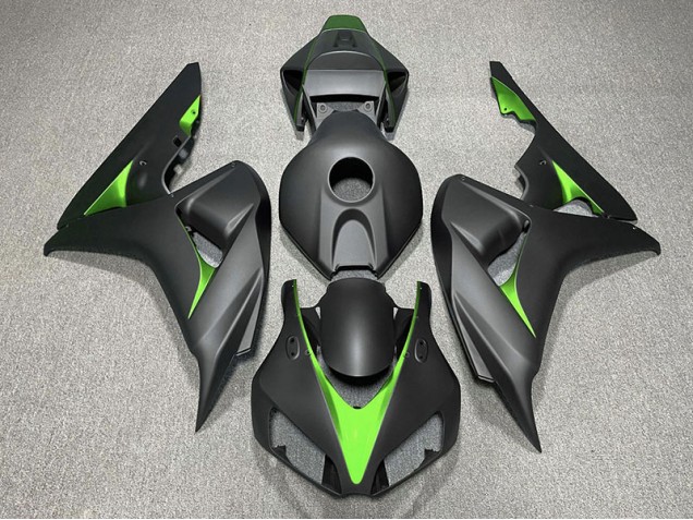 2006-2007 Matte Black and Green Honda CBR1000RR Fairings for Sale 2006-2007 Matte Black and Green Honda CBR1000RR Fairings for Sale