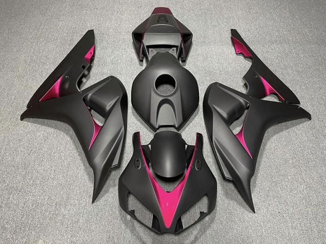 2006-2007 Matte Black and Pink Honda CBR1000RR Fairings for Sale 2006-2007 Matte Black and Pink Honda CBR1000RR Fairings for Sale