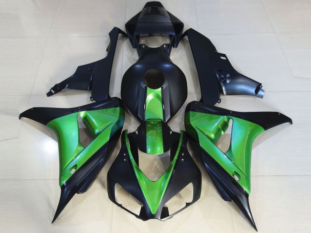 2006-2007 Matte Black & Green Honda CBR1000RR Fairings for Sale 2006-2007 Matte Black & Green Honda CBR1000RR Fairings for Sale