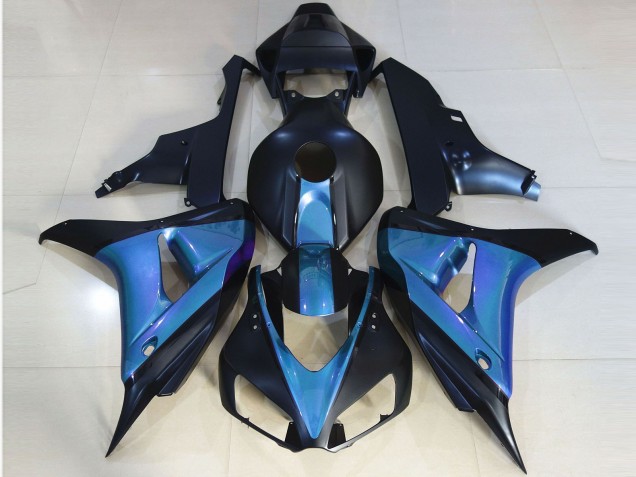 2006-2007 Matte Black & Light Blue Honda CBR1000RR Fairings for Sale 2006-2007 Matte Black & Light Blue Honda CBR1000RR Fairings for Sale