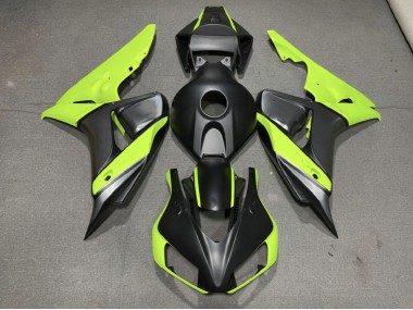 2006-2007 Matte Gray Black and Green Honda CBR1000RR Fairings for Sale