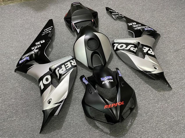 2006-2007 Matte Silver Repsol Honda CBR1000RR Fairings for Sale 2006-2007 Matte Silver Repsol Honda CBR1000RR Fairings for Sale