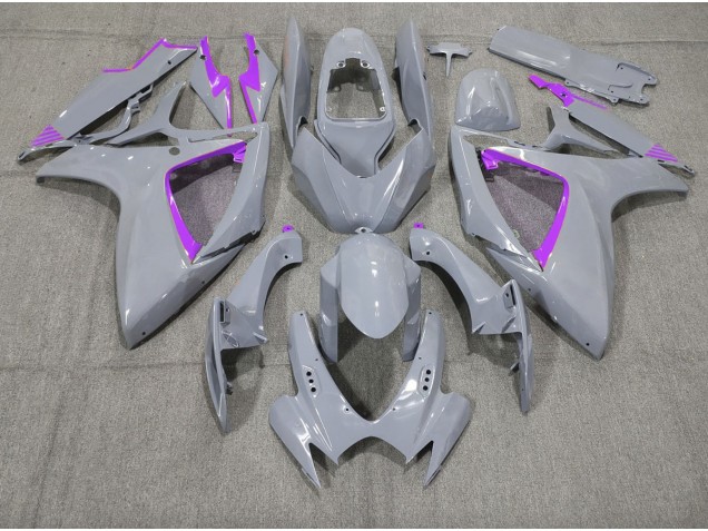 2006-2007 Nardo and Purple Trim Suzuki GSXR 600-750 Fairings for Sale 2006-2007 Nardo and Purple Trim Suzuki GSXR 600-750 Fairings for Sale