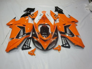 2006-2007 Orange Black Kawasaki ZX10R Fairings for Sale