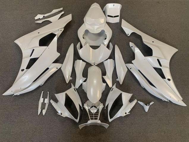 2006-2007 Pearl White Yamaha R6 Fairings for Sale 2006-2007 Pearl White Yamaha R6 Fairings for Sale
