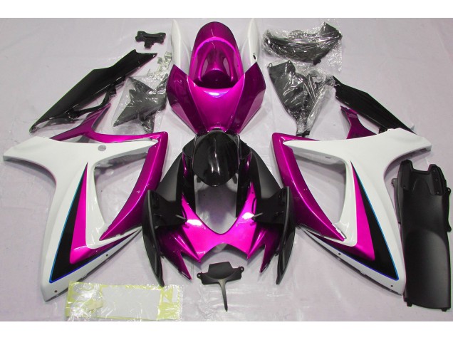 2006-2007 Pink & White Suzuki GSXR 600-750 Fairings for Sale