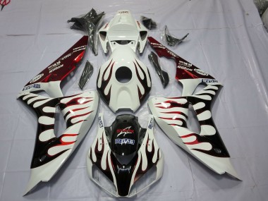 2006-2007 Red and Black Flame Honda CBR1000RR Fairings for Sale